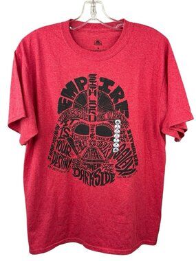 NWT Star Wars Darth Vader Iconic Quotes Red T Unisex Adult M Disney Lucas Films